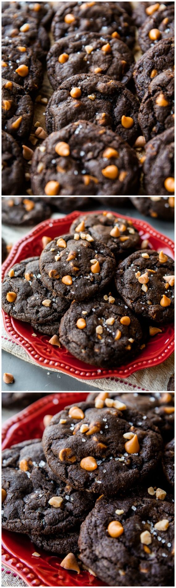 Butterscotch Toffee Chocolate Fudge Cookies