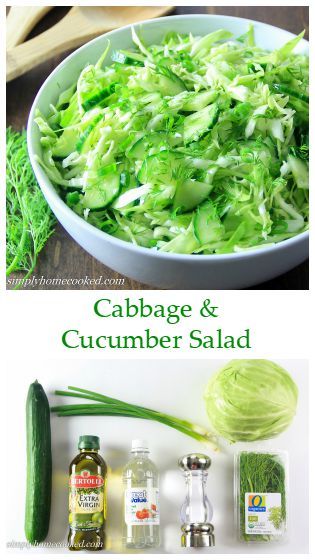 Cabbage and Cucumber Salad