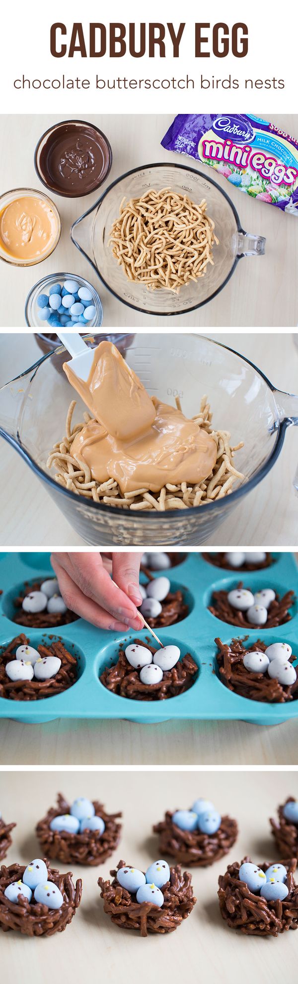 Cadbury Egg Chocolate Nests