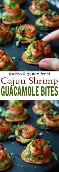 Cajun Shrimp Guacamole Bites