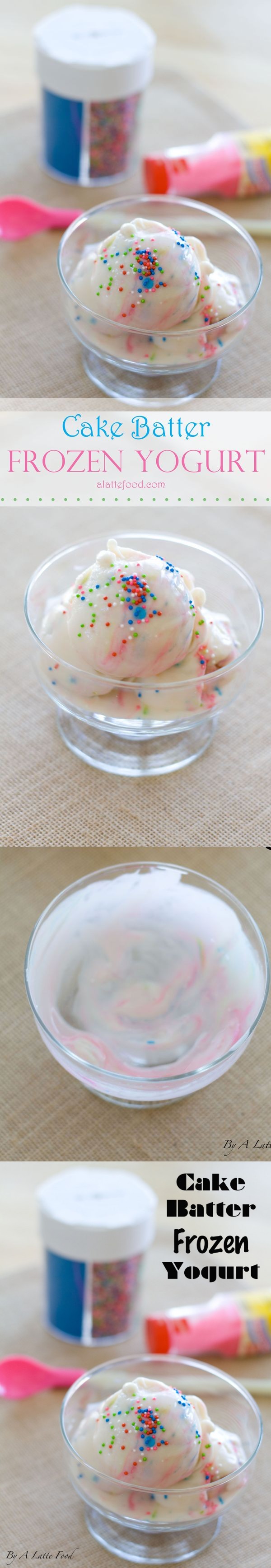 Cake Batter Frozen Yogurt