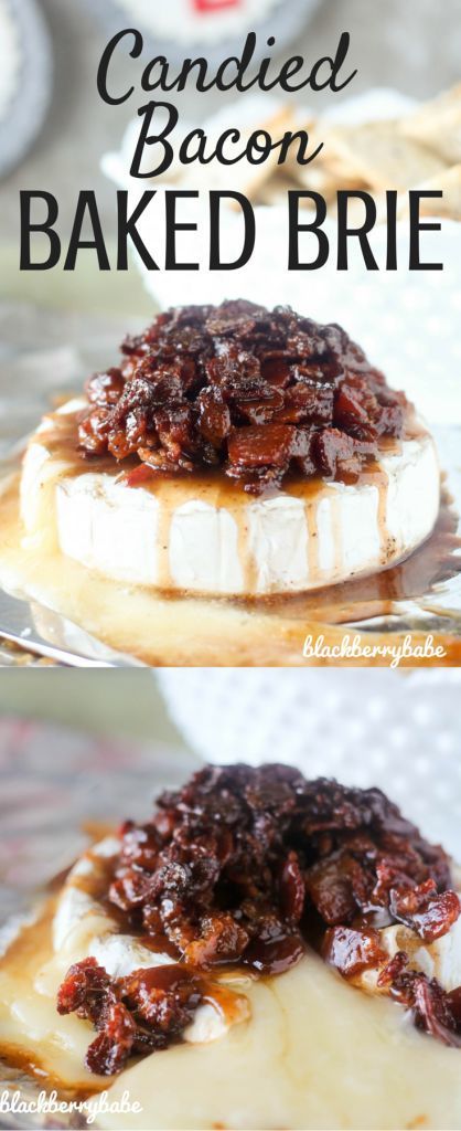 Candied Bacon Baked Brie