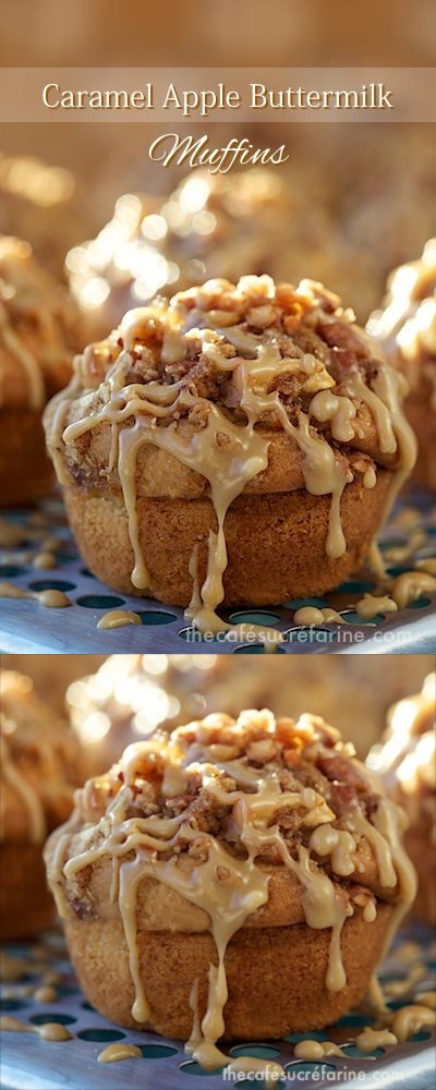 Caramel Apple Buttermilk Muffins