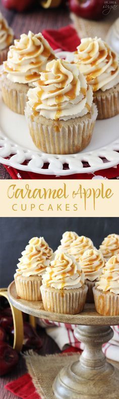 Caramel Apple Cupcakes