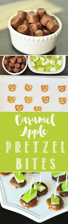 Caramel Apple Pretzel Bites