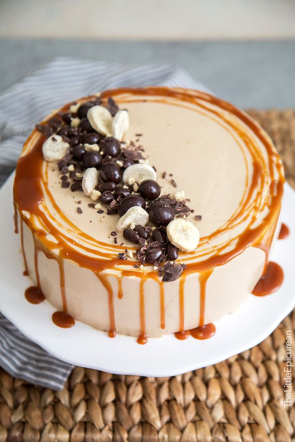 Caramel Coffee Banana Cake