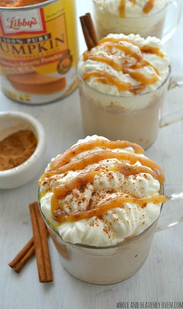 Caramel Pumpkin Spice Lattes