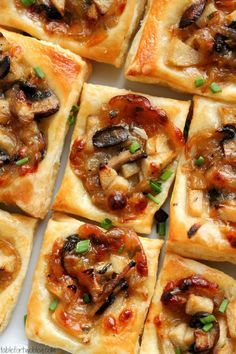 Caramelized Onion, Mushroom, Apple & Gruyere Bites