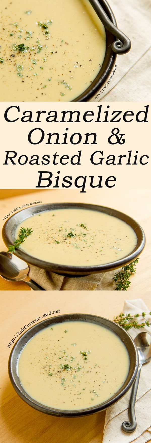 Caramelized Onion Roasted Garlic Bisque