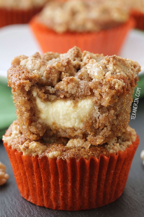 Carrot Cake Cream Cheese Muffins (grain-free, gluten-free