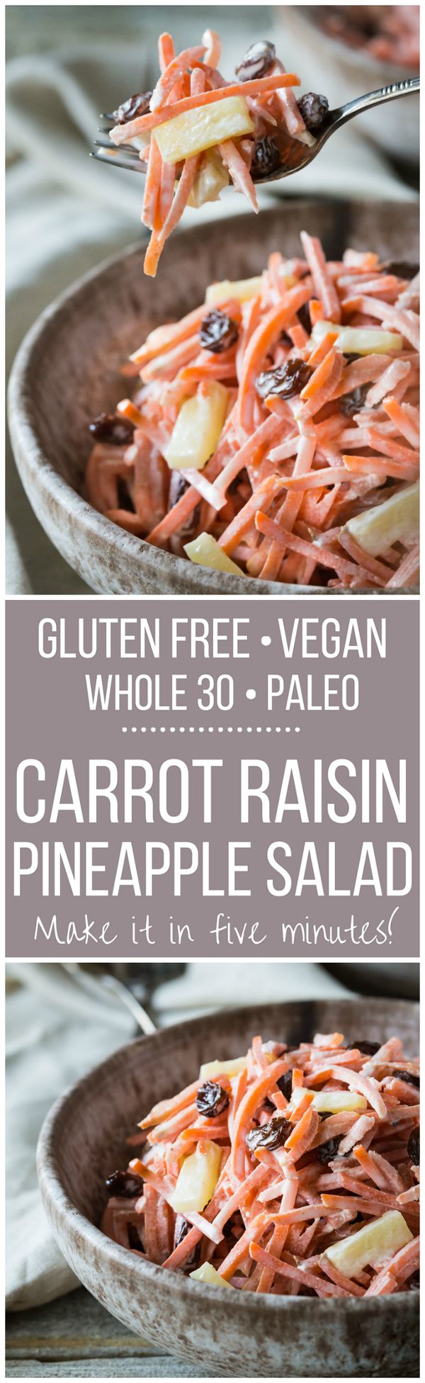 Carrot Raisin Pineapple Salad