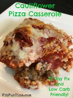 Cauliflower Pizza Casserole