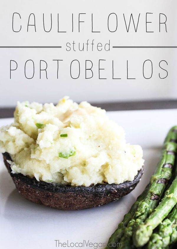 Cauliflower Stuffed Portobellos