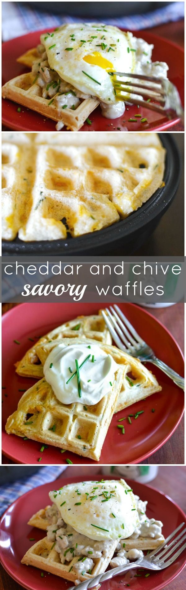 Cheddar & Chive Savory Waffles