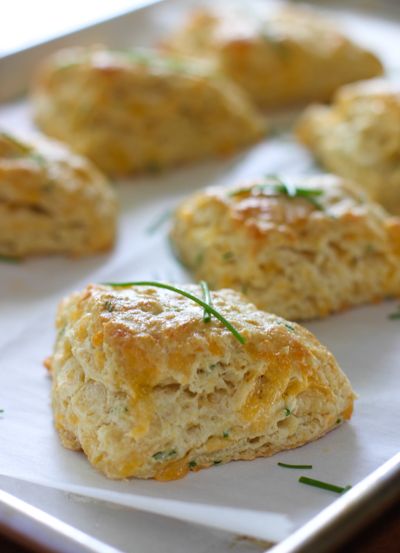 Cheddar and Chive Savory Scones