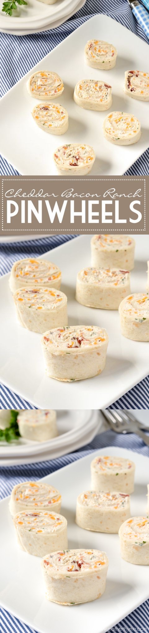 Cheddar Bacon Ranch Pinwheels