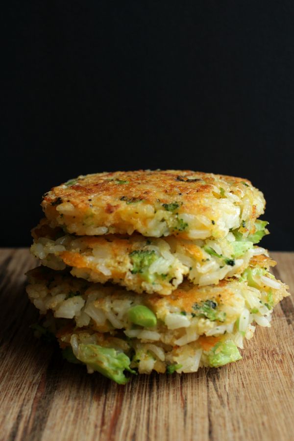 Cheddar Broccoli Rice Patties