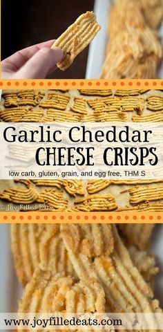 Cheddar Garlic Cheese Crisps – Low Carb Crackers