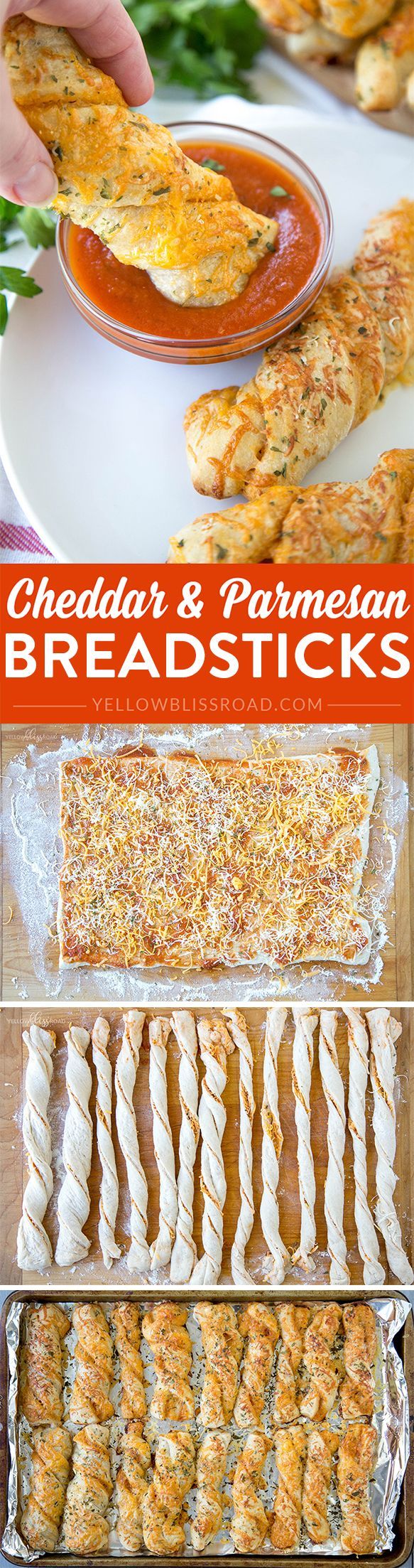 Cheddar Parmesan Pizza Twists