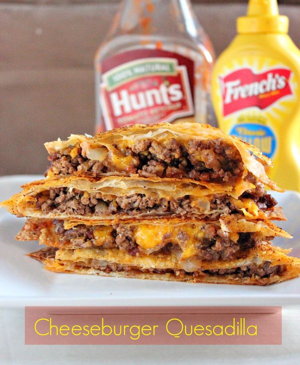 Cheeseburger Quesadillas