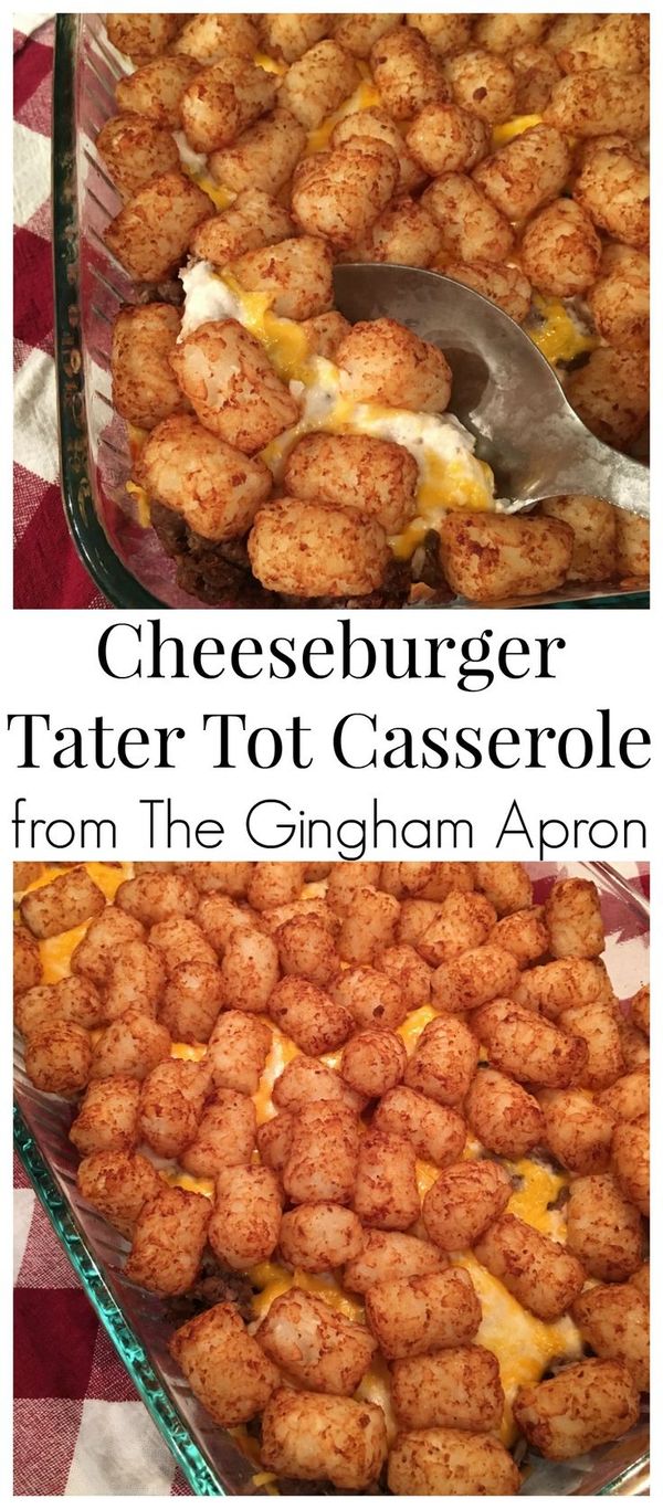 Cheeseburger Tater Tot Casserole