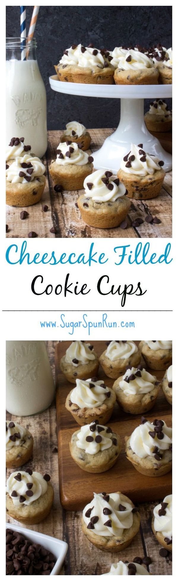 Cheesecake Filled Cookie Cups