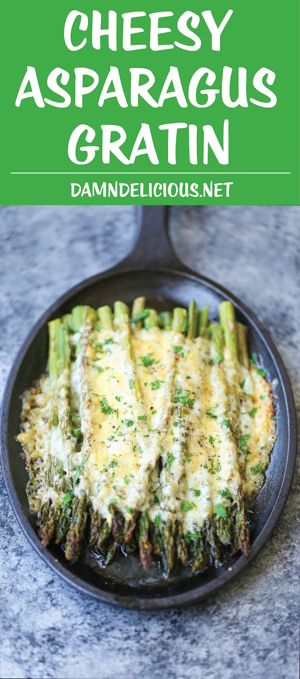 Cheesy Asparagus Gratin