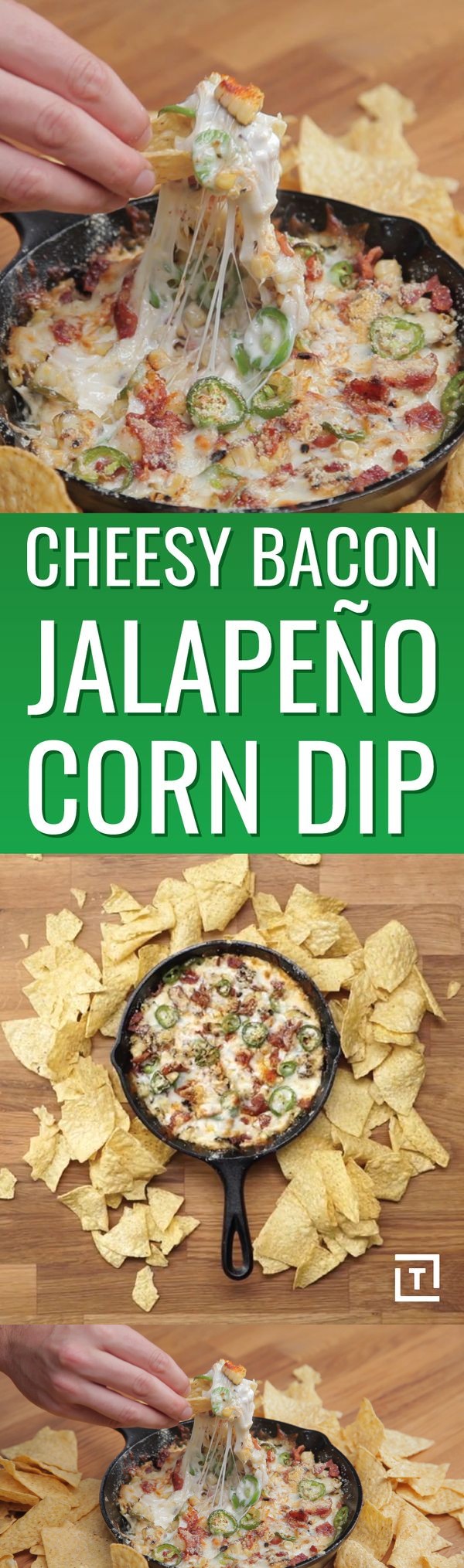 Cheesy Bacon Jalapeño Corn Dip