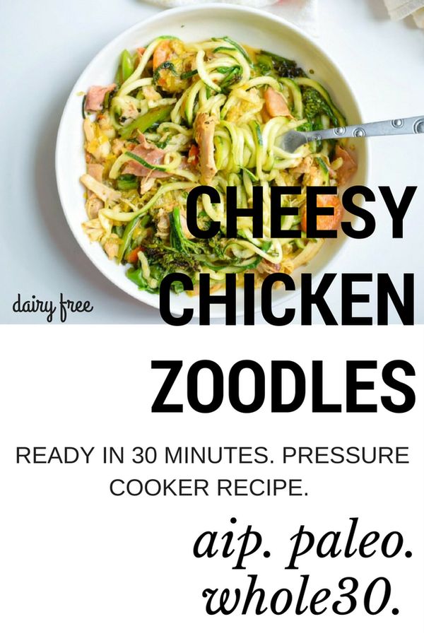 Cheesy Chicken & Green Zoodles