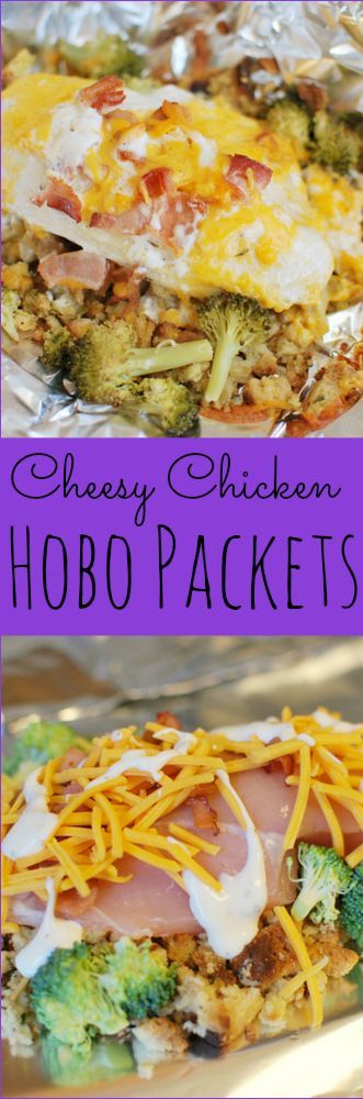 Cheesy Chicken Hobo Packs