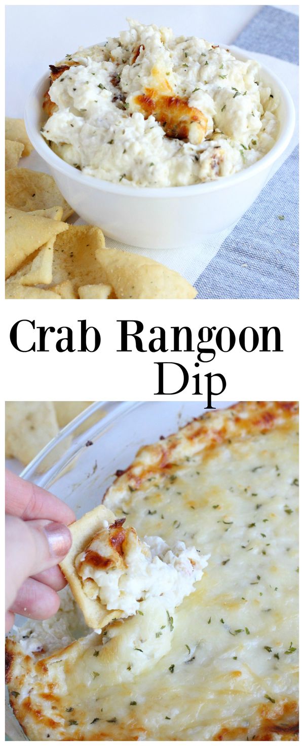 Cheesy Crab Rangoon Dip