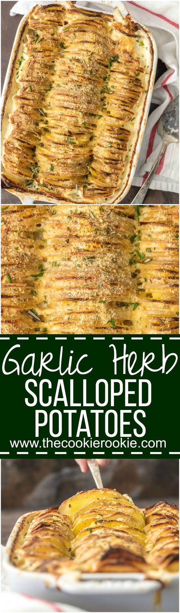 Cheesy Garlic Herb Scalloped Potatoes