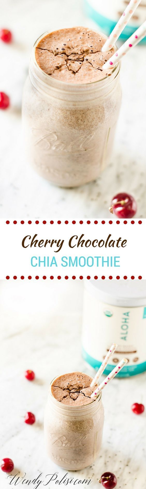 Cherry Chocolate Chia Smoothie