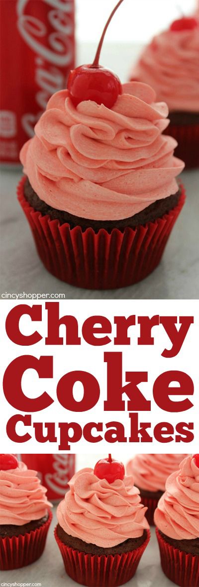 Cherry Coke Cupcakes