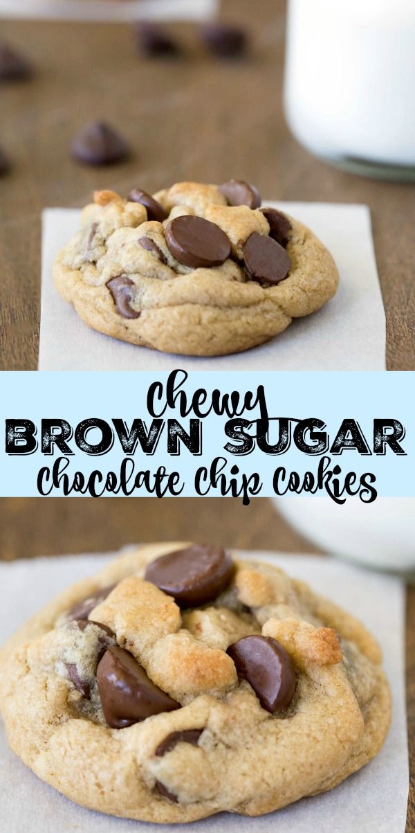 Chewy Brown Sugar Chocolate Chip Cookie