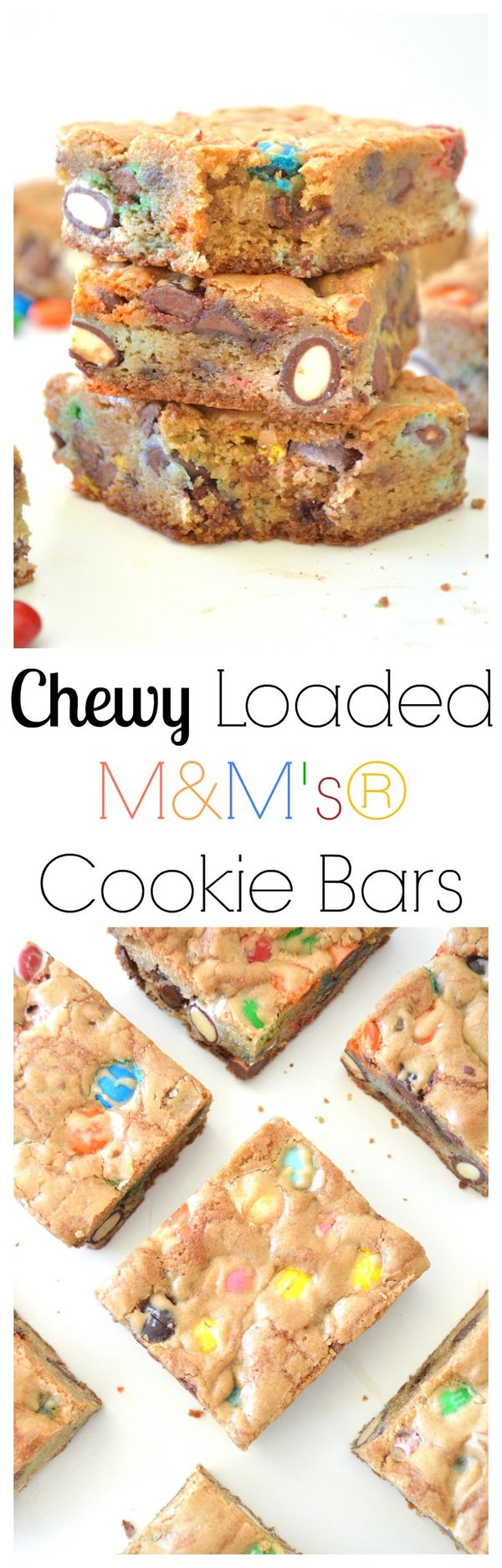 Chewy Loaded M&M's® Cookie Bars