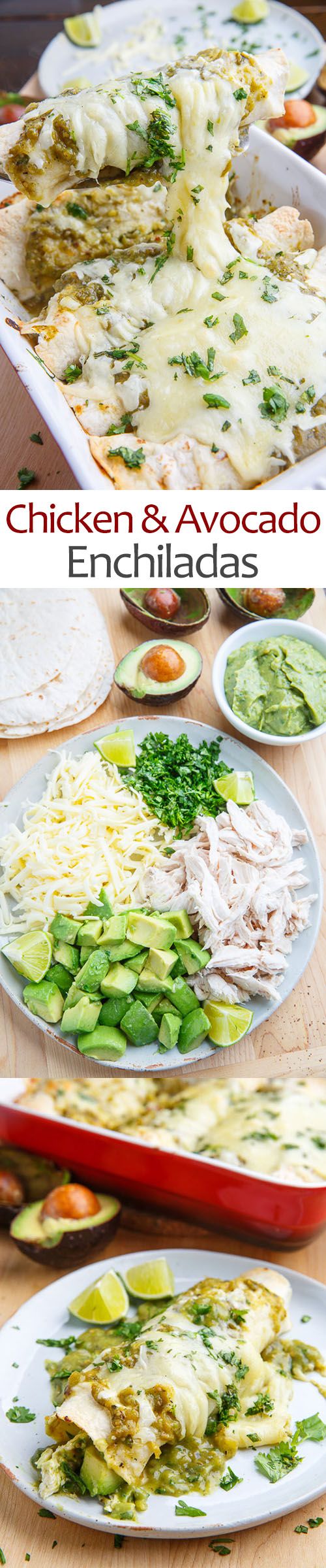 Chicken and Avocado Enchiladas