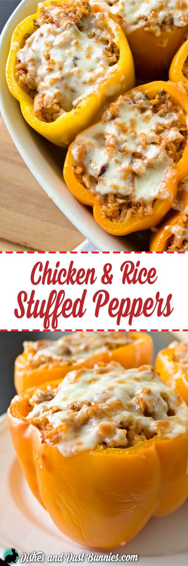 Chicken and Rice Stuffed Peppers