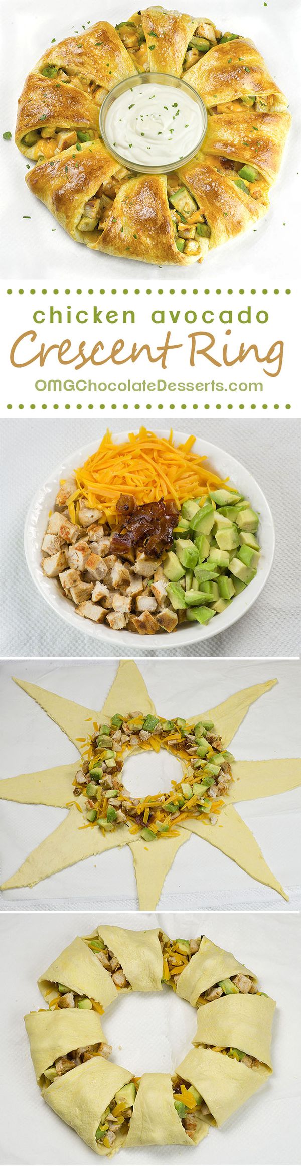 Chicken Avocado Crescent Ring