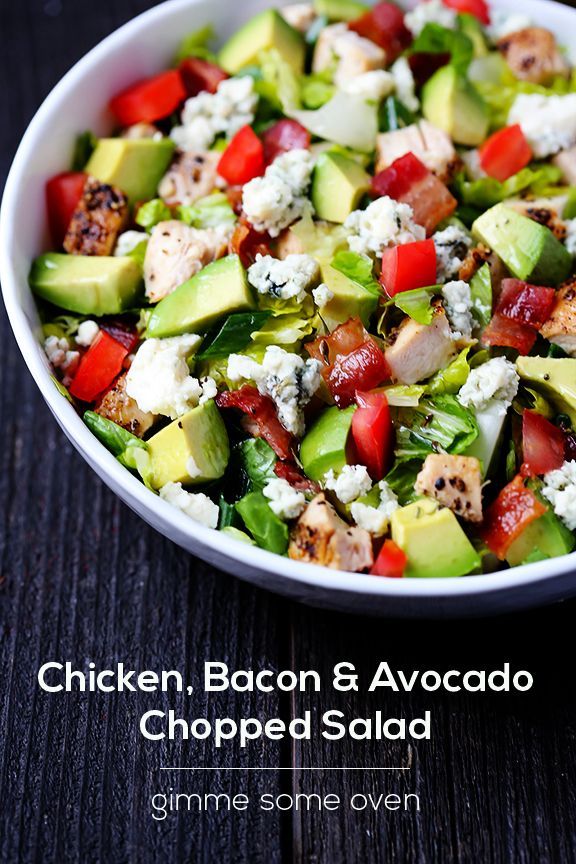 Chicken, Bacon & Avocado Chopped Salad