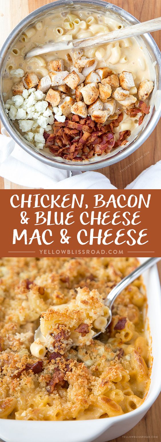 Chicken, Bacon and Blue Cheese Mac & Cheese