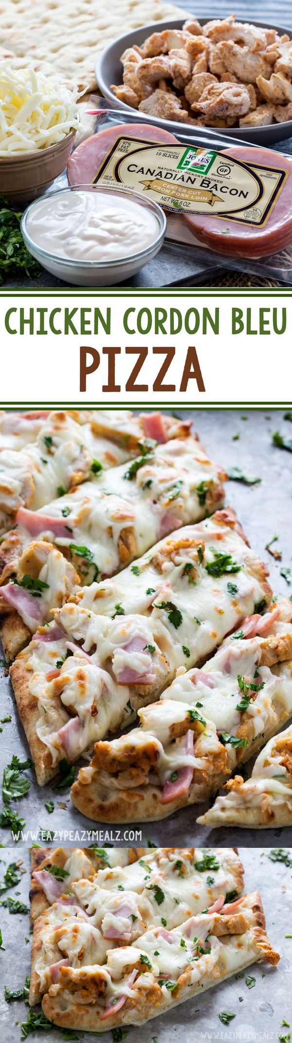 Chicken Cordon Bleu Pizza