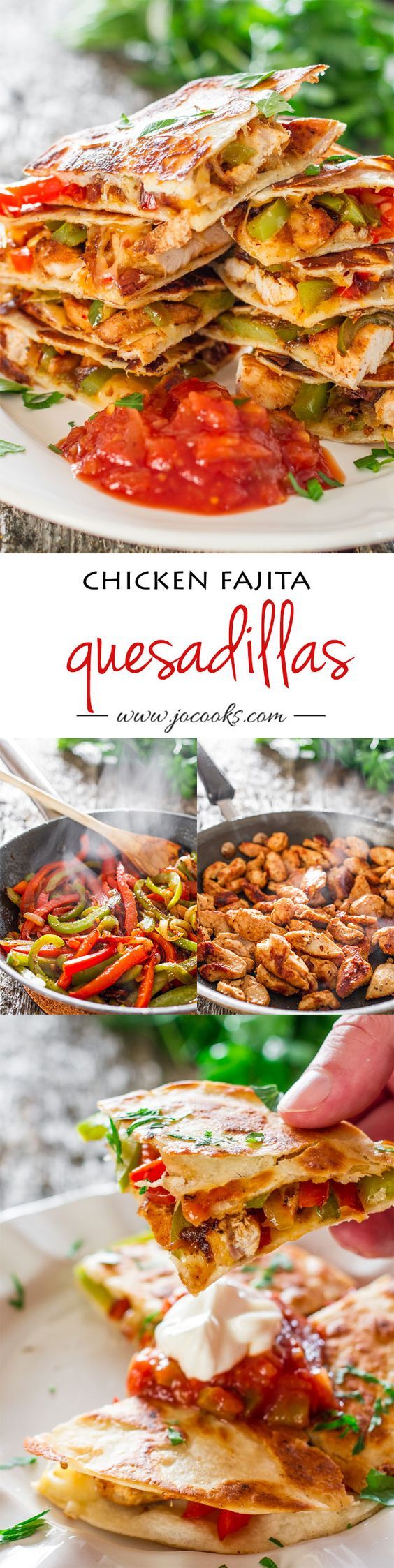 Chicken Fajita Quesadillas