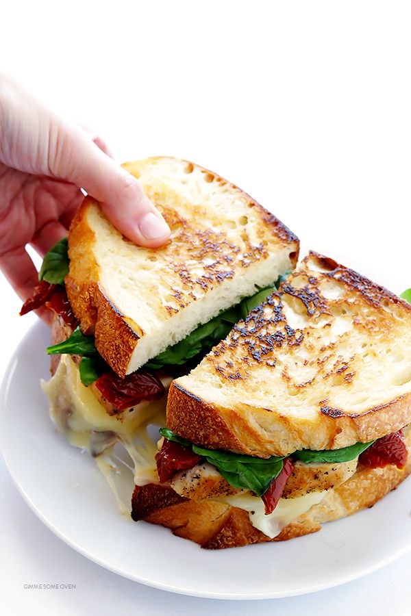 Chicken Florentine Grilled Cheese