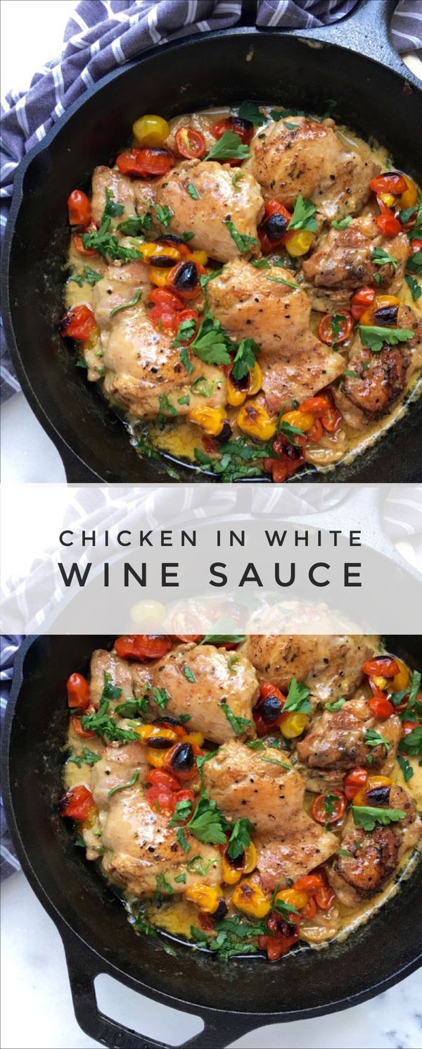 Chicken In White Wine Sauce