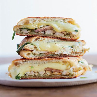 Chicken Panini with Spinach and Pesto