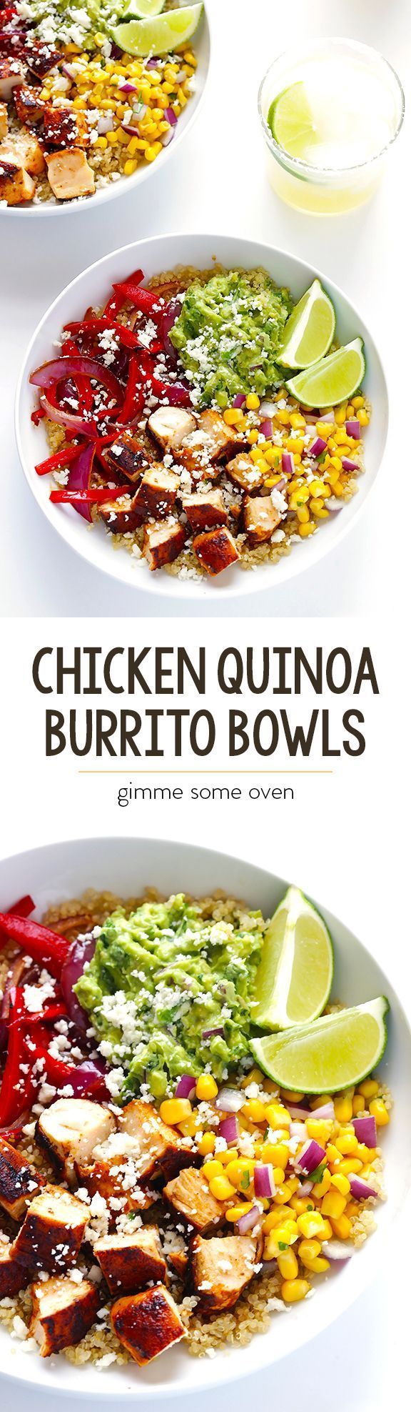 Chicken Quinoa Burrito Bowls