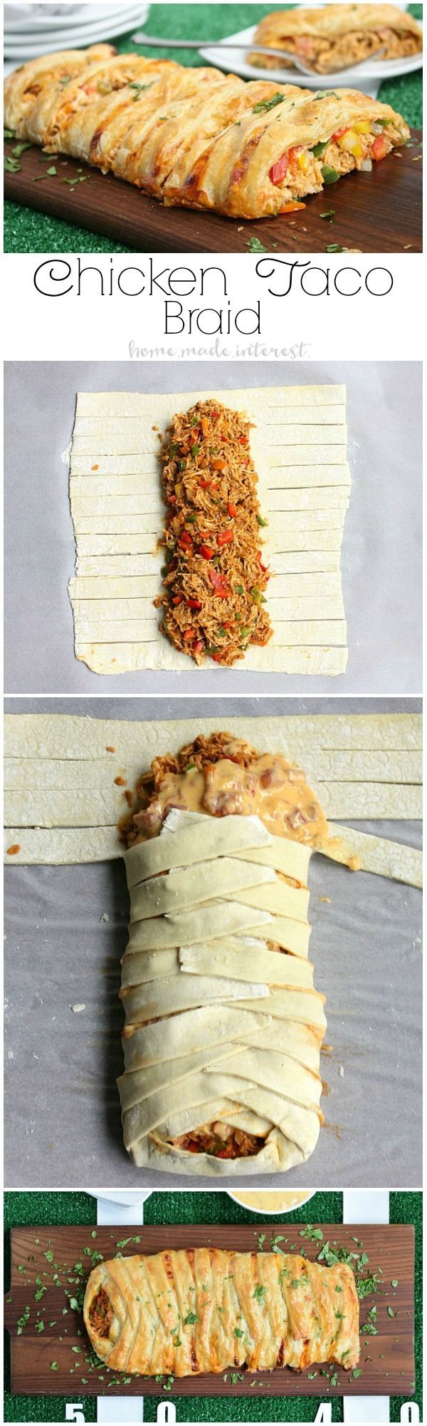 Chicken Taco Braid