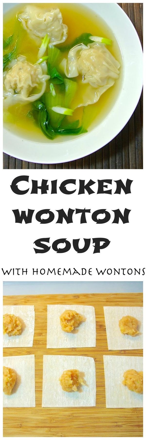 Chicken wonton soup