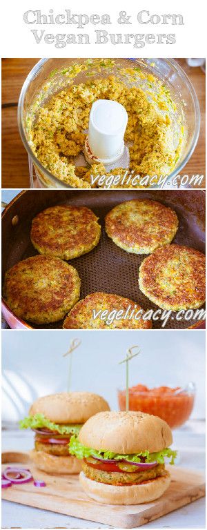 Chickpea Corn Burger